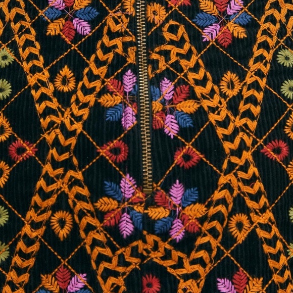 Farm Rio Embroidered Corduroy Mini Skirt - Picture 5 of 8